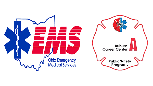 Ohio Emergency Medical Servies and Auburn Career Center Public Safety Program logos