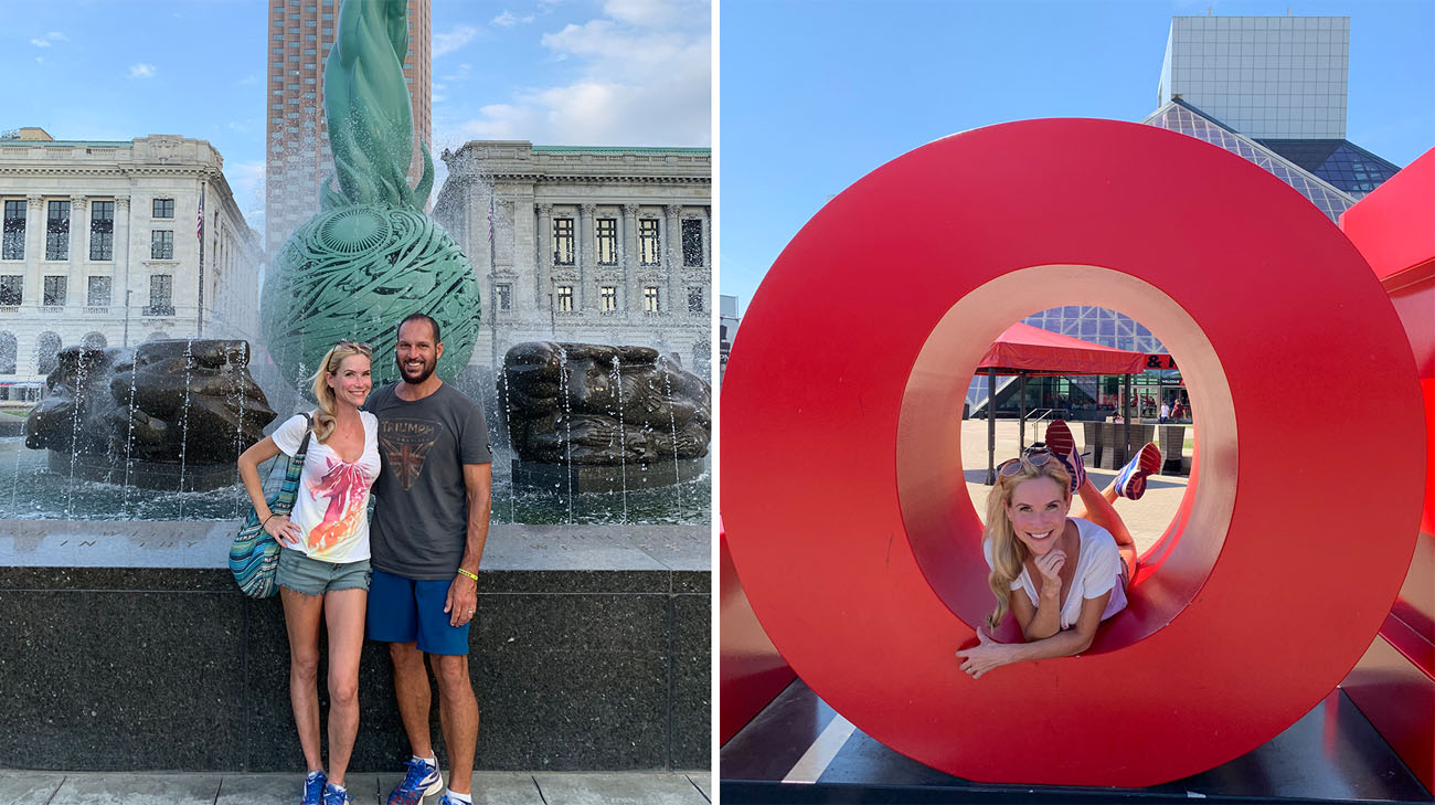 Rachel and Alex got the chance to see some Cleveland landmarks before her surgery. (Courtesy: Rachel Parker)