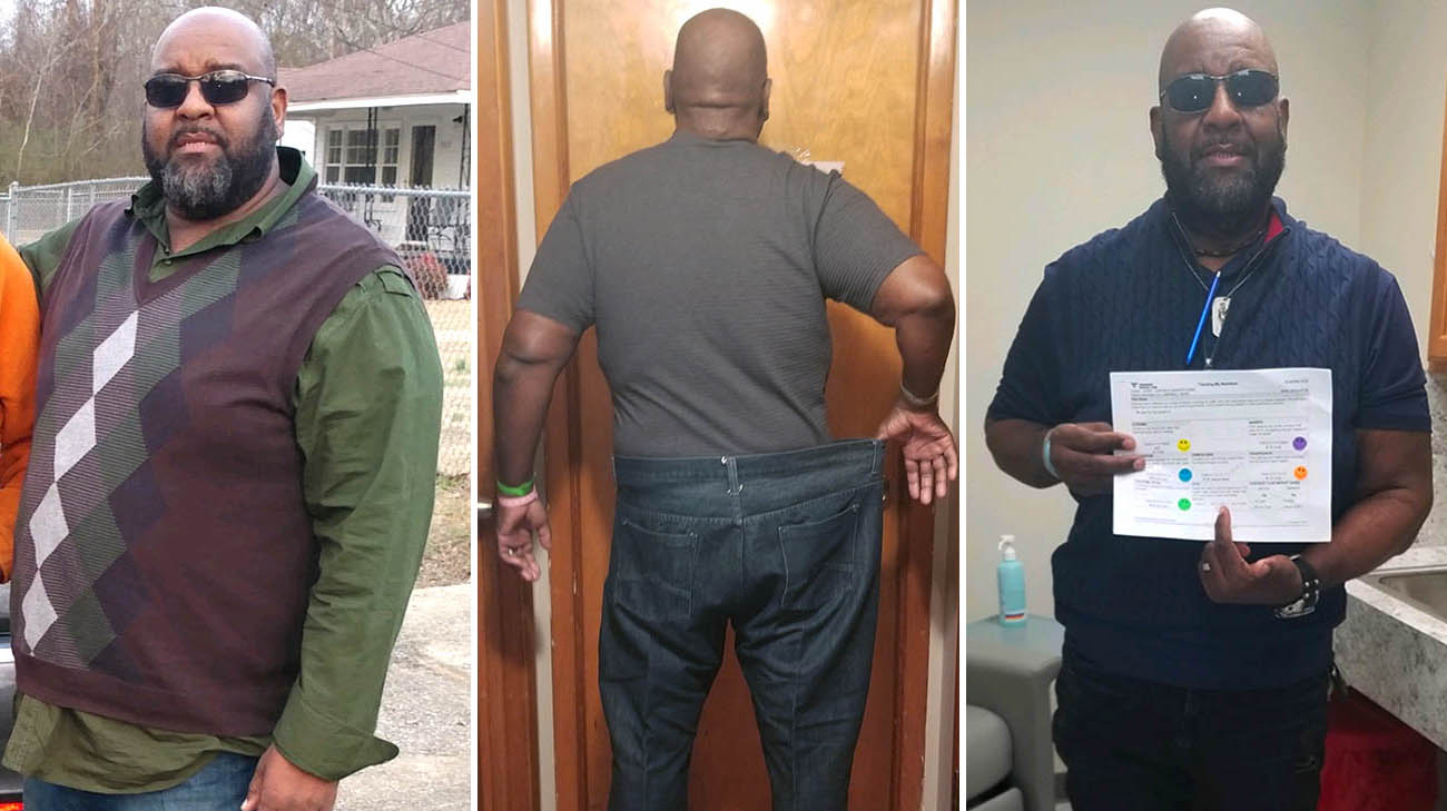 Mark weighed more than 400 pounds until he got healthy and lost more than 200 pounds. 