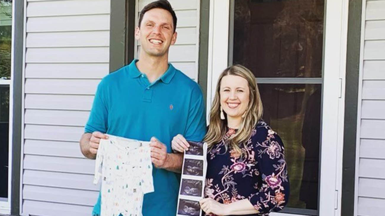 Caitlin and her husband are expecting their first child. 