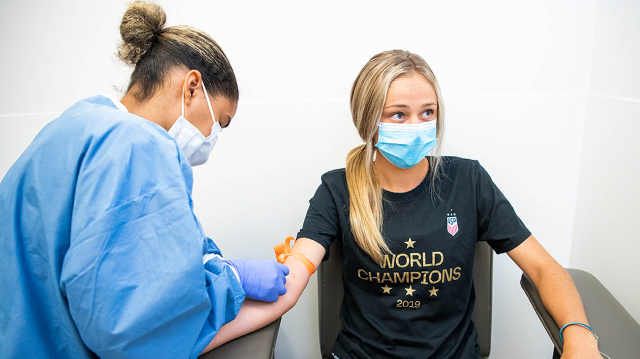 Meredith during a follow-up appointment at Cleveland Clinic Avon Health Center 