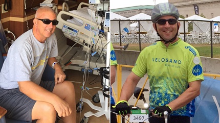 Craig survives cancer and COVID-19, bikes to impact cancer research. 