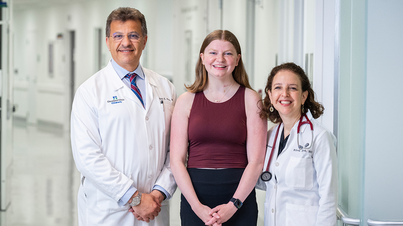 Katherine with Drs. Hsich and Najm.