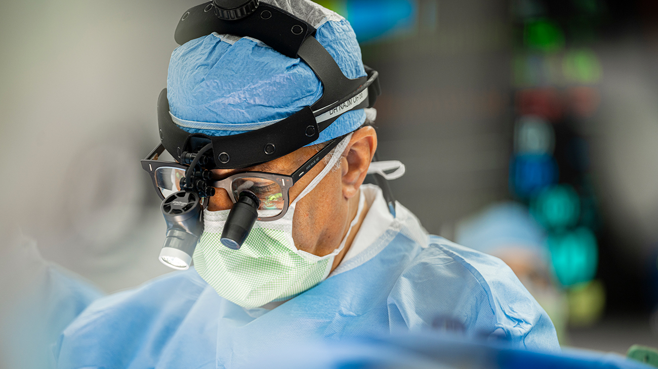 Dr. Hani Najm in surgery.