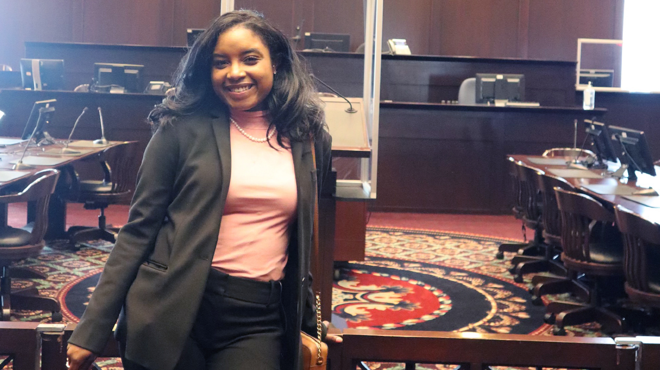 Lauryn when she was sworn in as an attorney.