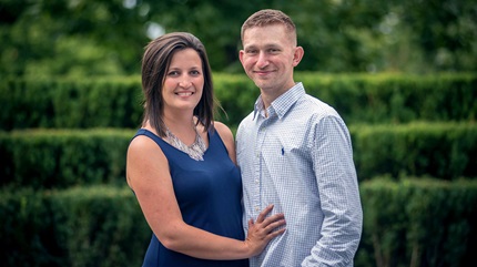 Cleveland Clinic patient Justin Singer and his wife Morgan