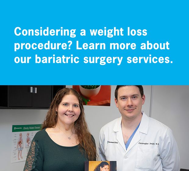 Considering a weight loss procedure? Learn more about Akron General's Bariatric Surgery services.