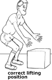 Stand with a wide stance close to the object you are trying to pick up and keep your feet firmly on the ground. 