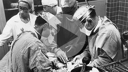 Historical photo of Cleveland Clinic surgeons