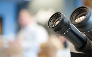 An image of microscope lenses