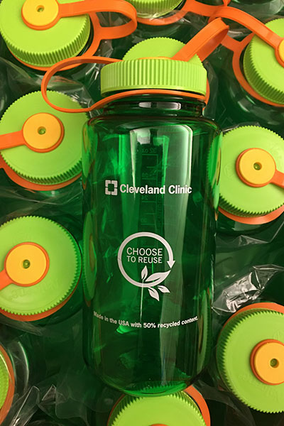 Cleveland Clinic recycled water bottle
