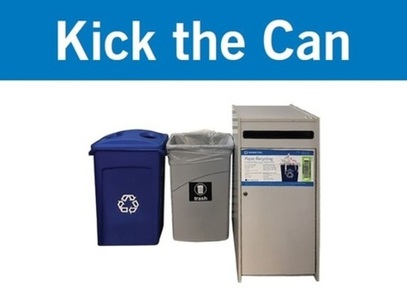Recycle, garbage, paper shredder can