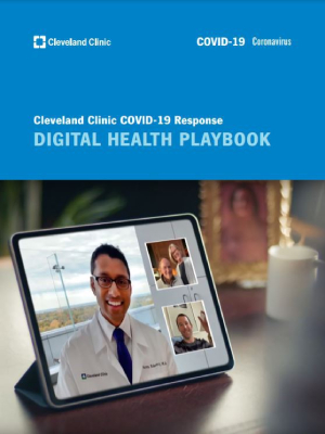 digital health playbook pictured on a tablet