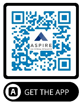 A QR code for ASPIRE Galderma Rewards