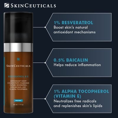 Buy Skinceuticals Resveratrol and receive a free Deluxe Travel Tiple Lipid 2:4:2.