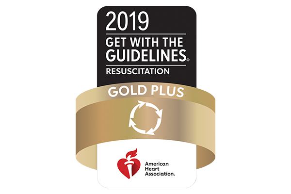 American Heart Association Get With the Guidelines Resuscitation Gold Plus Award Logo