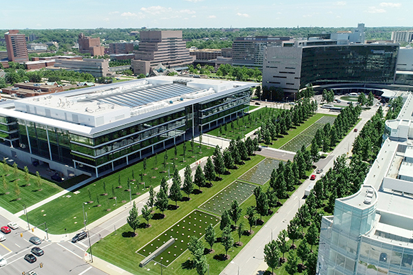 Ariel view of the Cleveland Clinic campus
