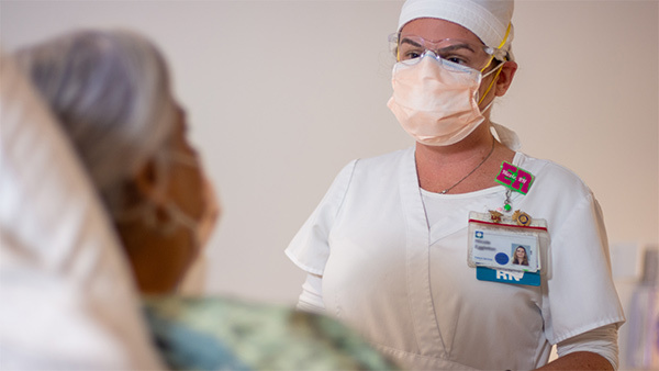 photo of nurse with a patient