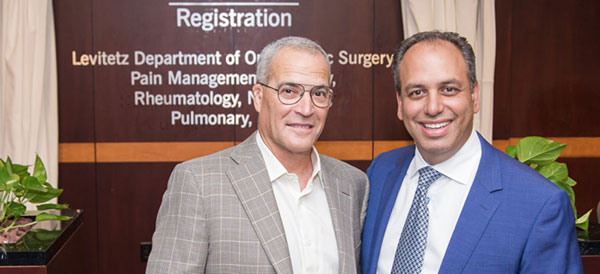 From left: Jeff Levitetz and Wael Barsoum, MD, President of Cleveland Clinic Florida | Cleveland Clinic Florida Giving