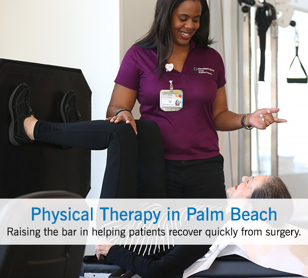 Cleveland Clinic Florida Physical Therapy Suite in Palm Beach County