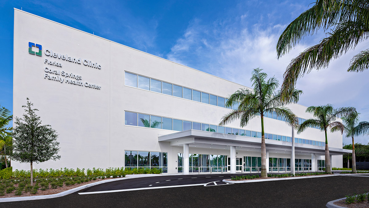 Cleveland Clinic Florida's Coral Springs Family Health Center - Opening July, 2018