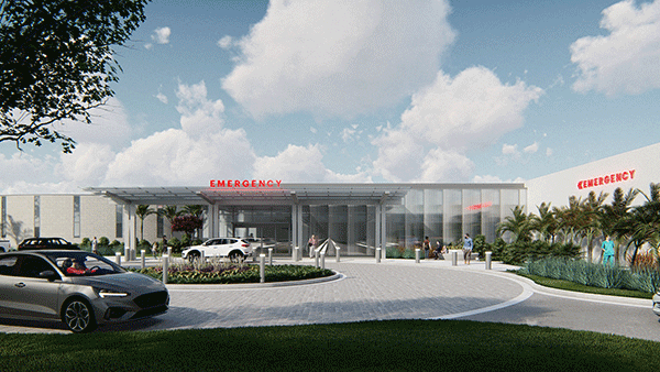 Emergency Department expansion at Indian River Hospital.