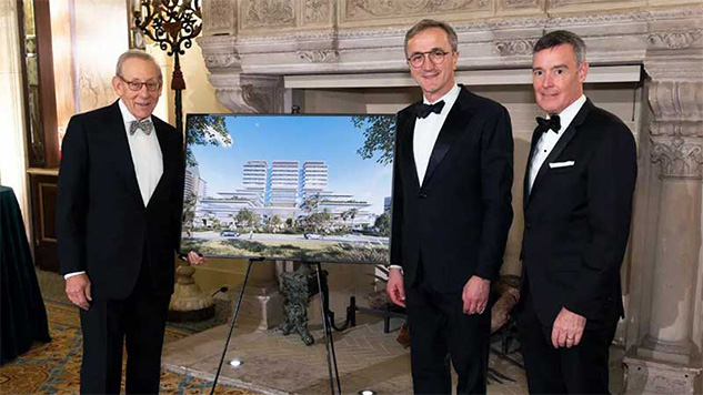 Artist's rendering of new Palm Beach hospital at fundraising event