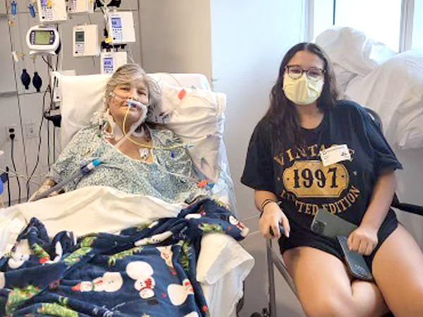 Jennifer Boyd and daughter Emma after the transplant