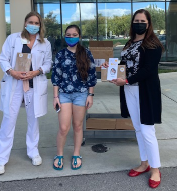 Sara and her mother at Maroone Cancer Center