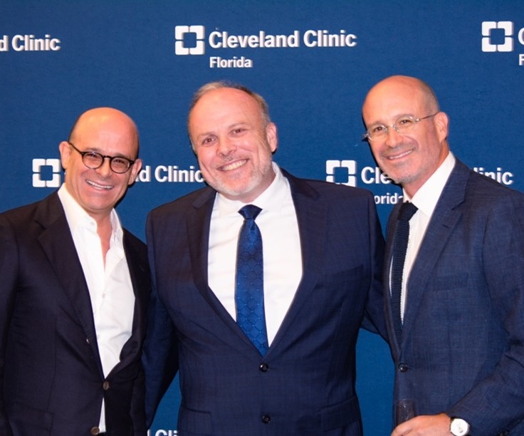 Eduardo Gruener, F. Scott Ross, MD, Vice President and Chief Medical Officer for Cleveland Clinic Weston Hospital, and Mauricio Gruener 
