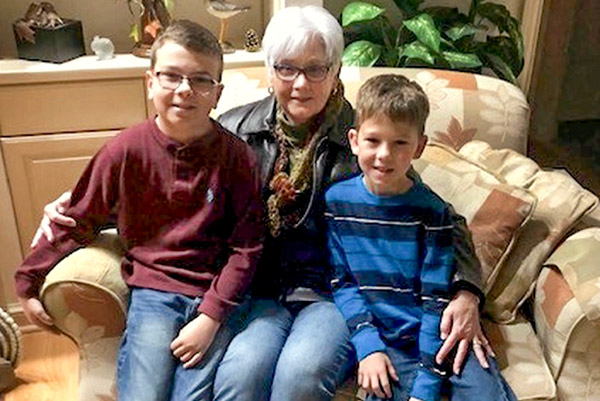 Jennifer Allen, MD, with her grandsons