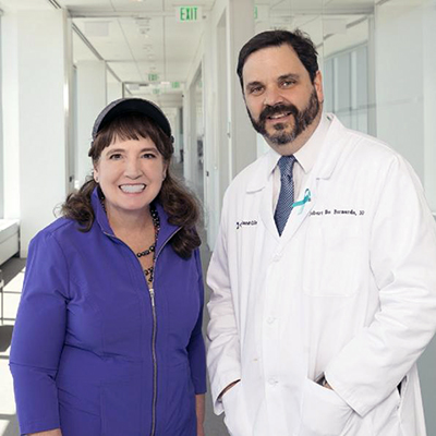 Jackie Ross with her surgeon, Robert DeBernardo, MD | Cleveland Clinic