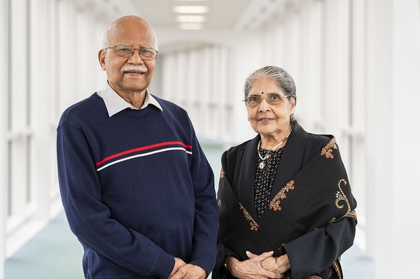 Gopal Saha, PhD, and his wife, Sipra