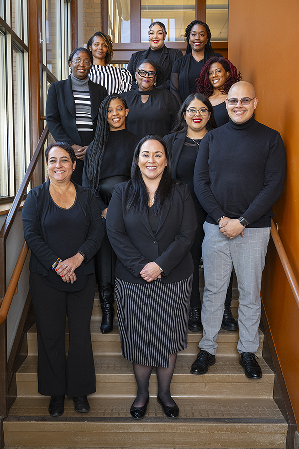 The Community Health Worker team, with Center Director Marilyn Alejandro-Rodriguez front row center.