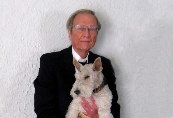 Harry Ward with his dog, Norman