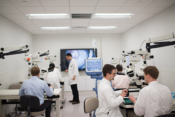 The Louise Timken Microsurgical Education Lab at Cleveland Clinic's Cole Eye Institute