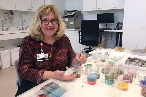 Lisa Shea, art therapist at Cleveland Clinic Cancer Center