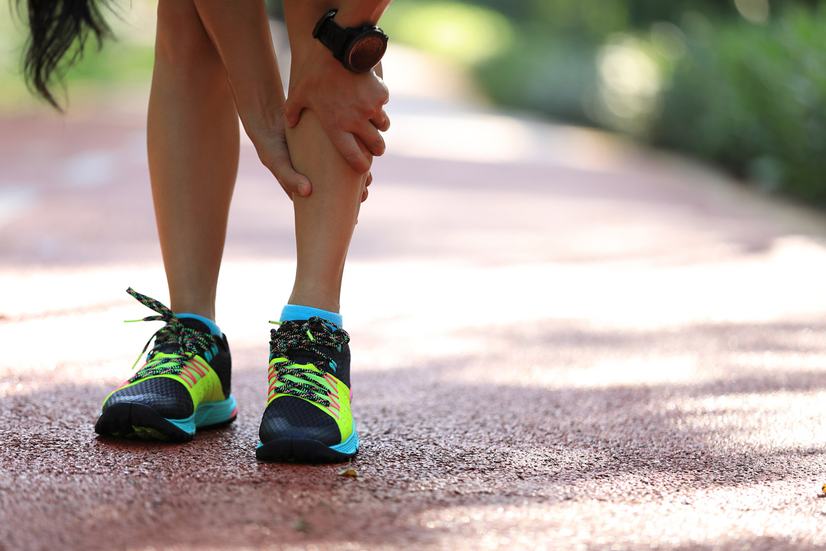 A runner with shin splints.