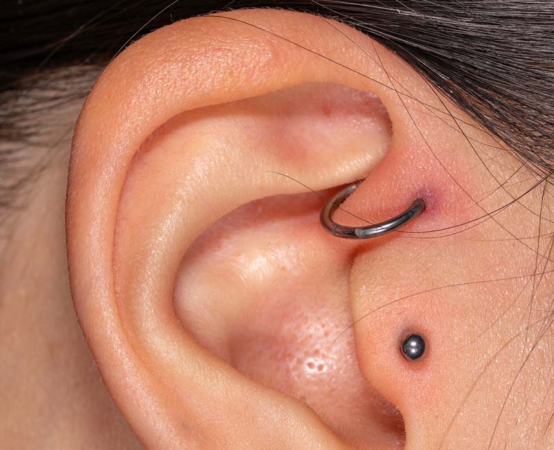 upper ear piercing