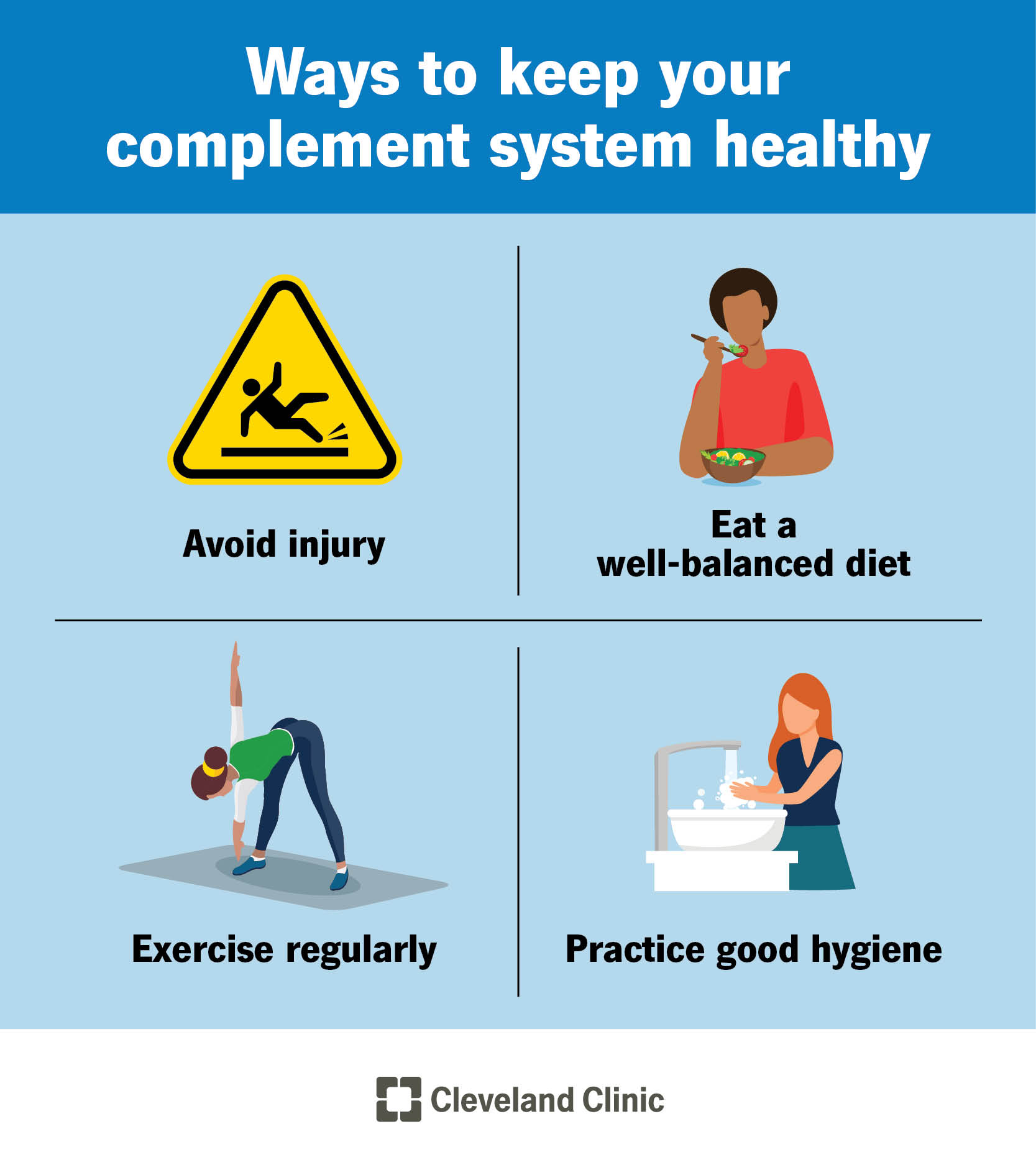 Your complement system is part of your immune system. There are several ways you can keep your complement system healthy.