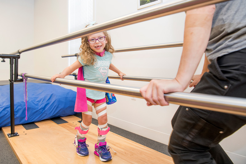 A child working with an occupational therapist