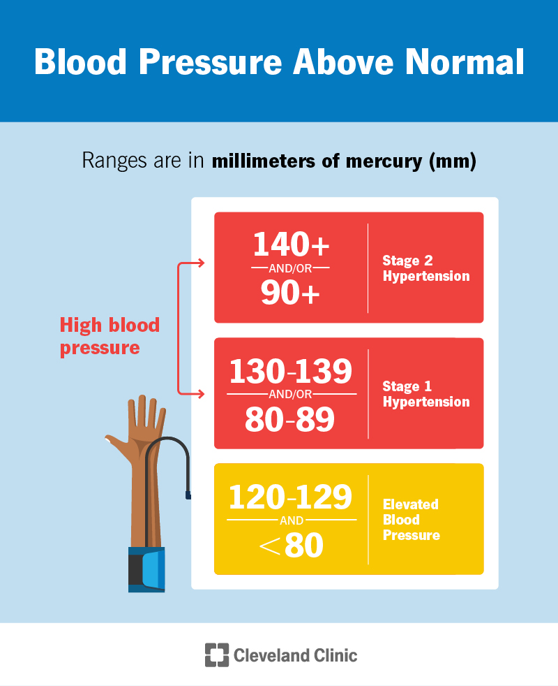 Infographic showing the effect of blood pressure on a blood vessel wall. Blood pressure is measured when the heart contracts (systole), and also when the heart relaxes (diastole).