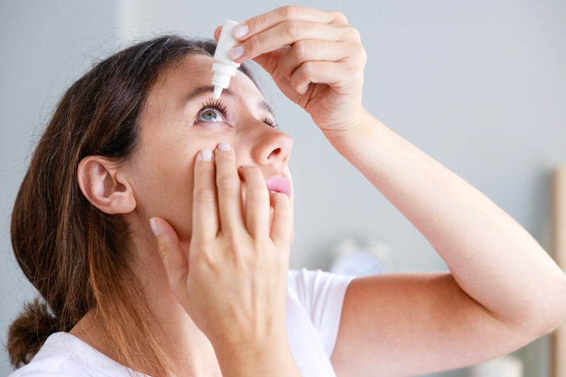 Eye drops are liquids that you (or a medical provider) can put directly into your eyes