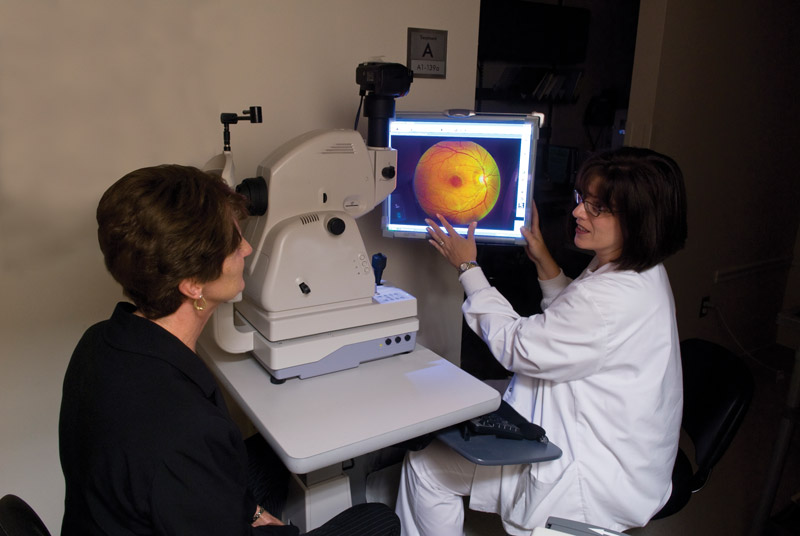 Fundoscopy gives an eye specialist a look at the inner back wall of your eye, and some devices can even take photos of it.