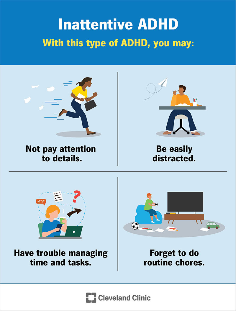 Four common symptoms of inattentive ADHD and how they can affect routine