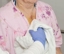 4. Pat dry gently with a clean towel.