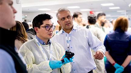 Dr. Amit Bhatt - develop a wire frame made out of a shape-memory alloy to better move tissue during endoscopy procedures