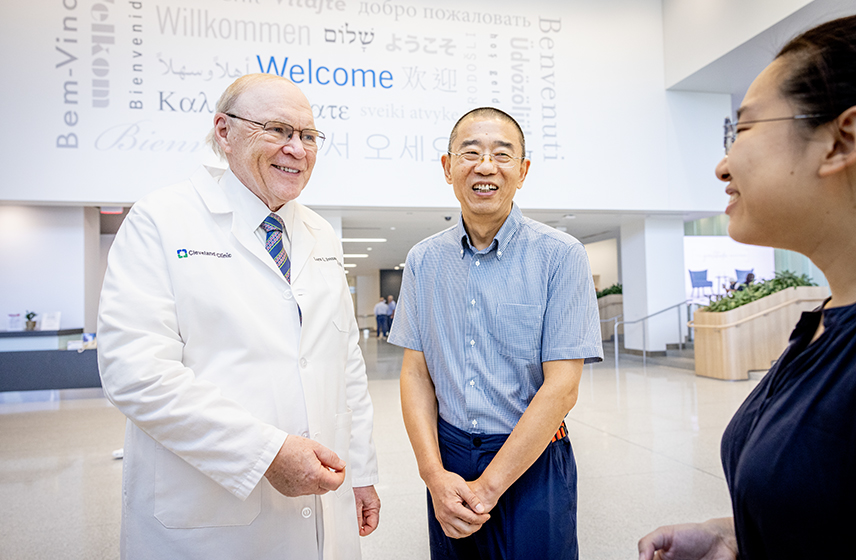 Dr. Svensson welcoming patients