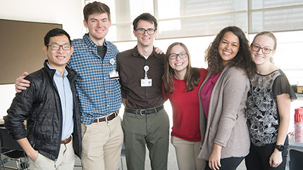 Students from the Lerner College of Medicine