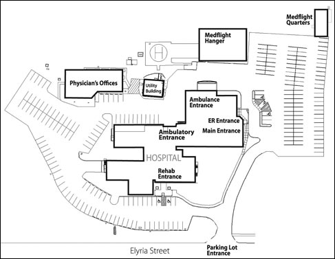 Lodi Hospital Campus Map